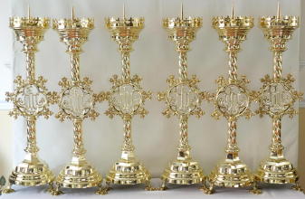 High Altar Set of six Candlesticks